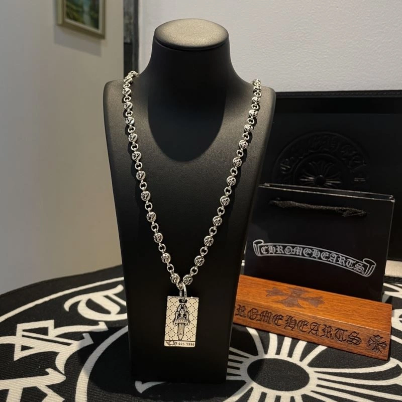 Cozy Chrome Hearts Necklaces 241804