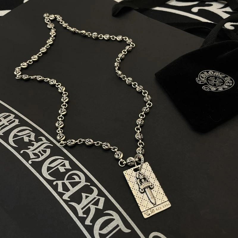 Cozy Chrome Hearts Necklaces 241804