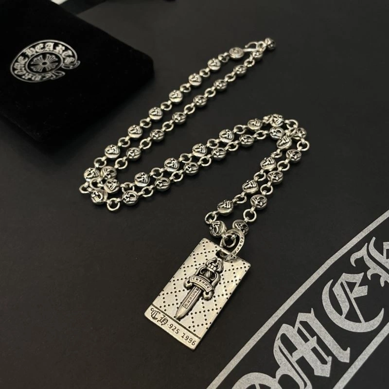 Cozy Chrome Hearts Necklaces 241804