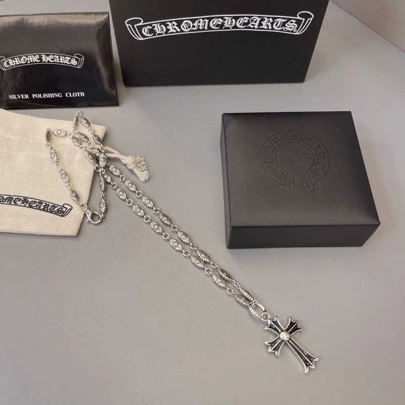 Cozy Chrome Hearts Necklaces 241649