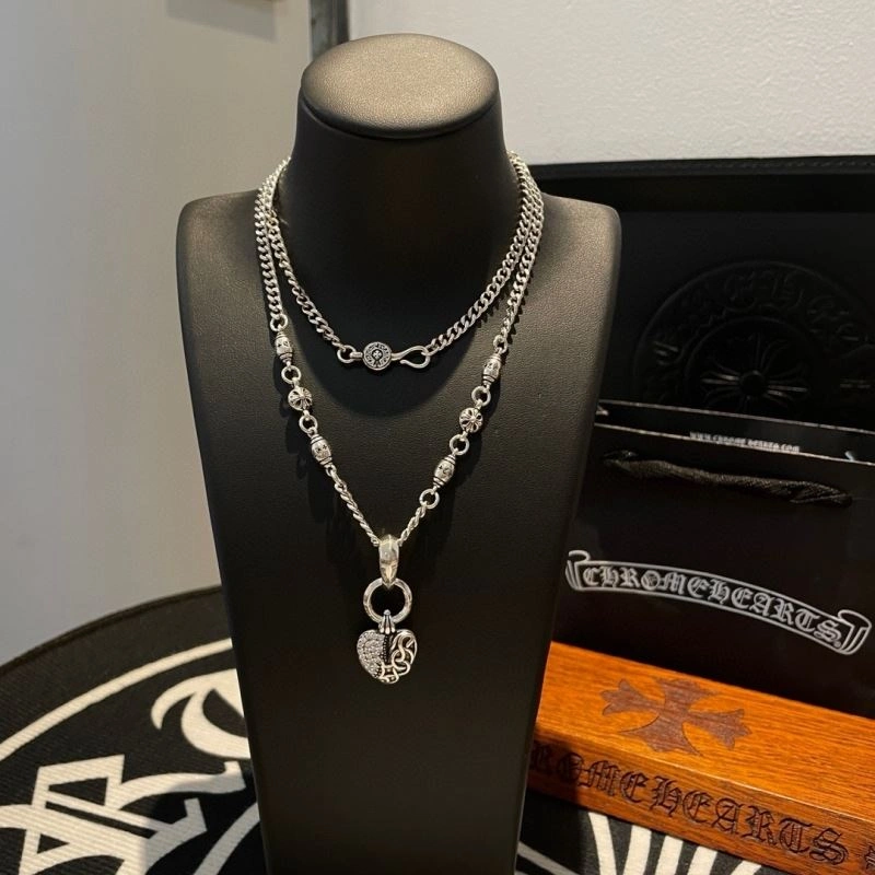 Compact Chrome Hearts Necklaces 241192