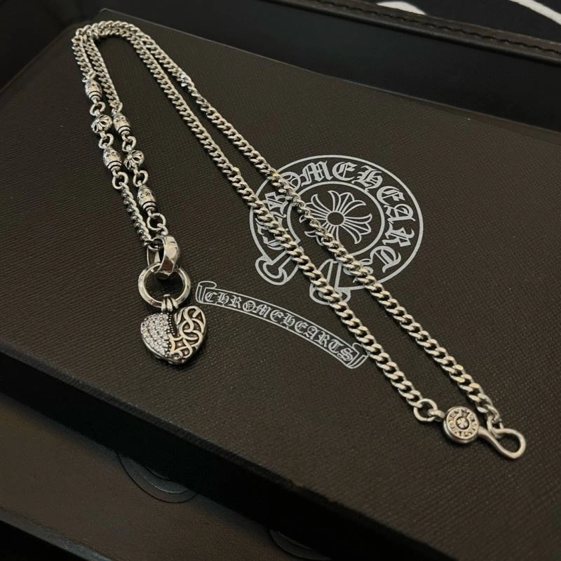Compact Chrome Hearts Necklaces 241192