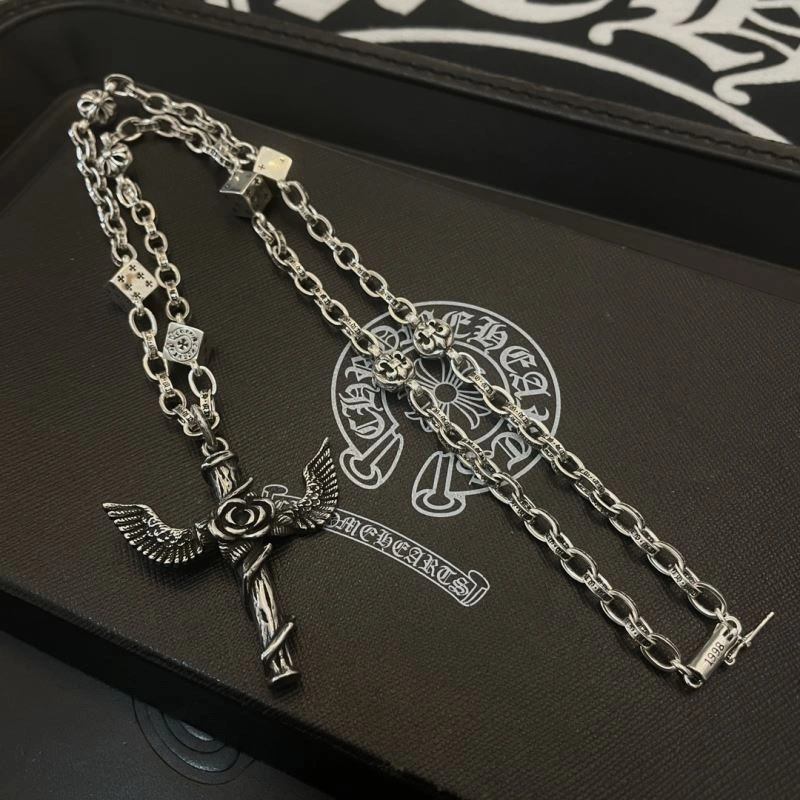 Seasonal Chrome Hearts Necklaces 241165