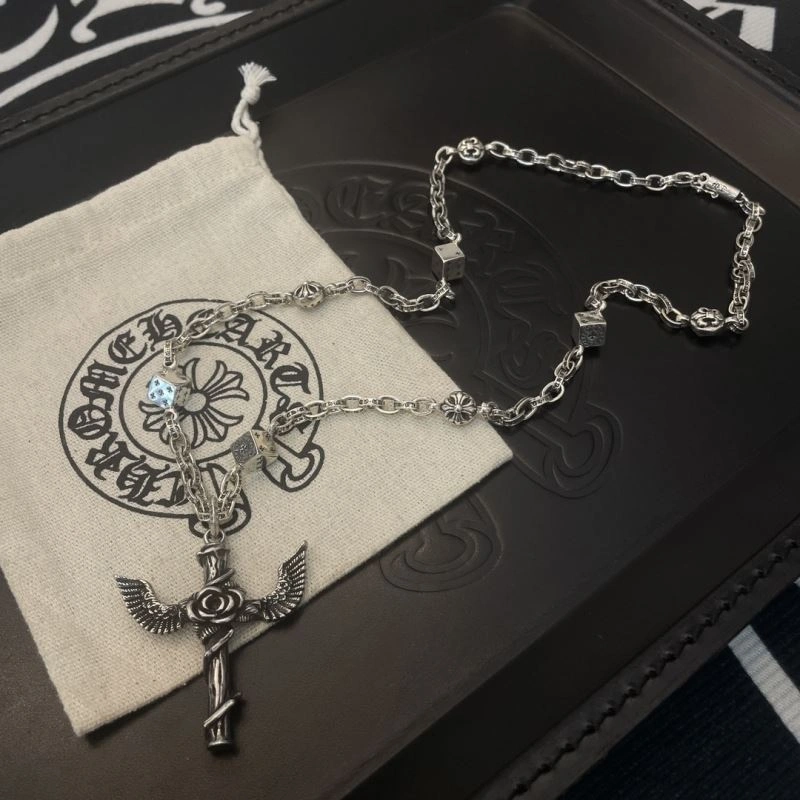 Seasonal Chrome Hearts Necklaces 241165