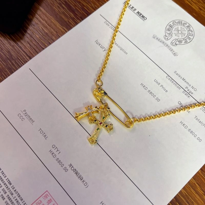 Comfortable Chrome Hearts Necklaces 241042