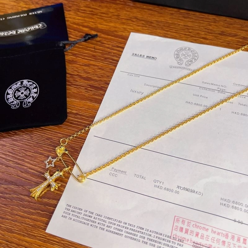 Comfortable Chrome Hearts Necklaces 241042
