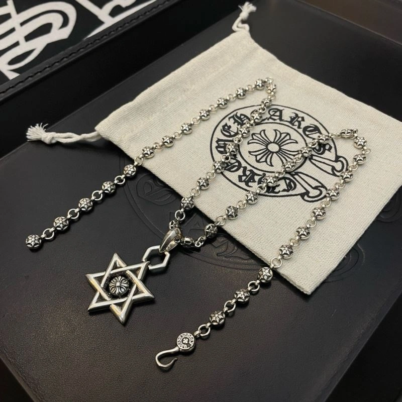Cozy Chrome Hearts Necklaces 240482