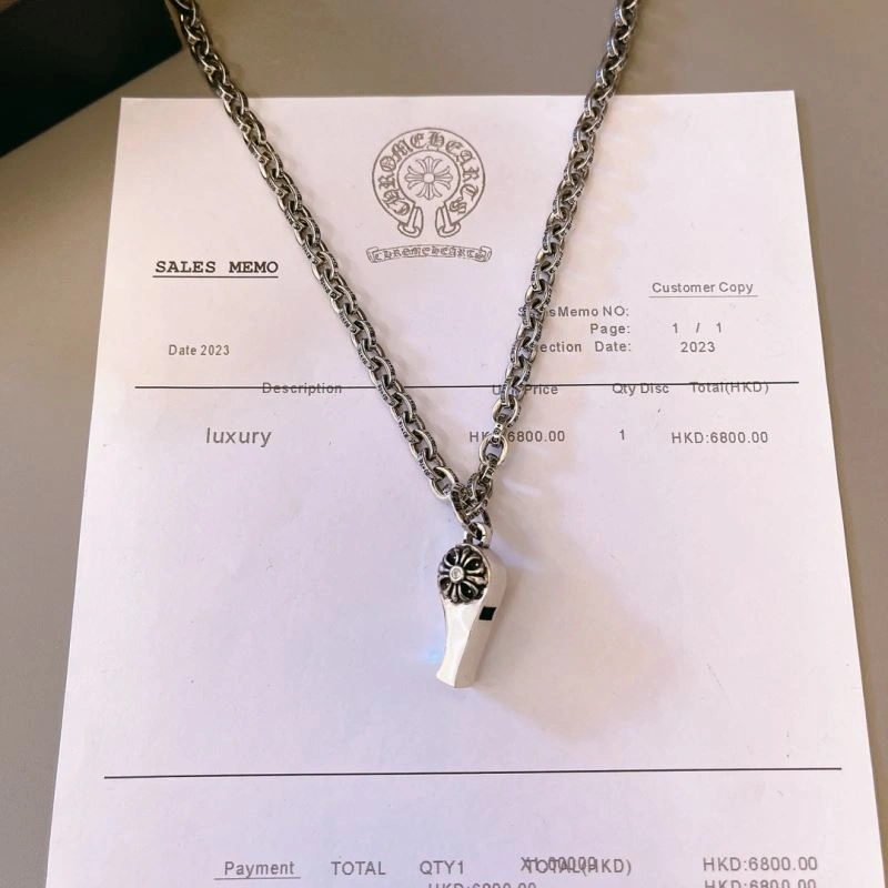 Refined Chrome Hearts Necklaces 240455