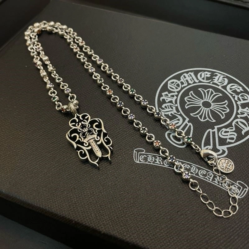 Cozy Chrome Hearts Necklaces 240142