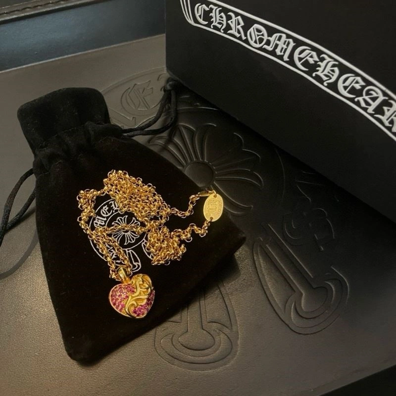 Cozy Chrome Hearts Necklaces 239529