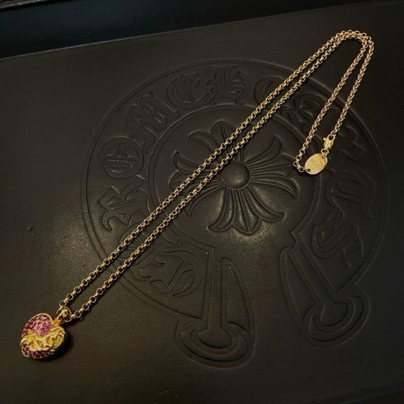 Cozy Chrome Hearts Necklaces 239529