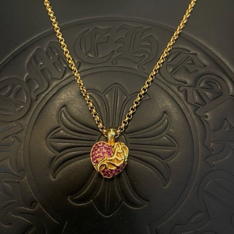 Cozy Chrome Hearts Necklaces 239529