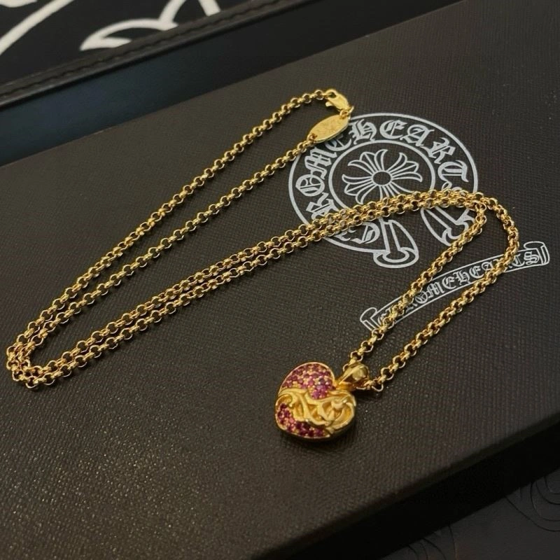 Cozy Chrome Hearts Necklaces 239529