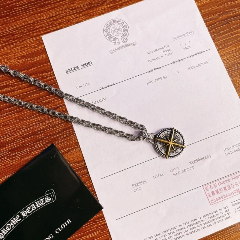 Cozy Chrome Hearts Necklaces 239500