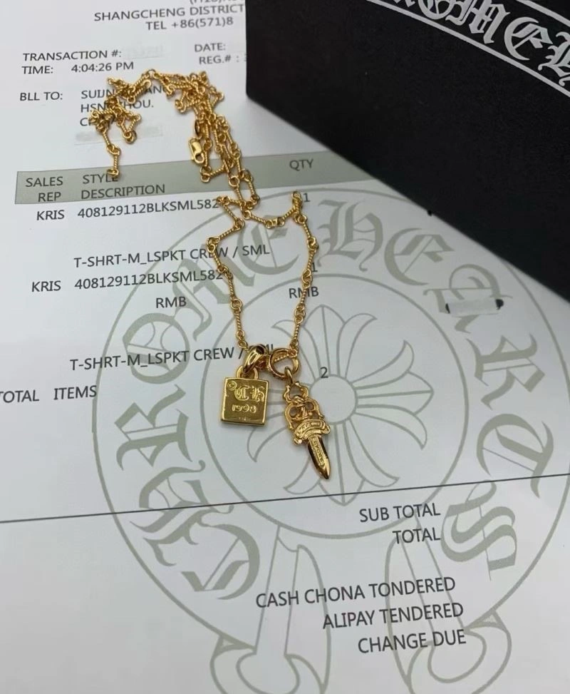 Sporty Chrome Hearts Necklaces 239332