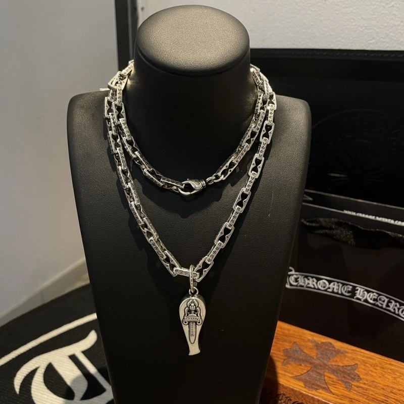 Cozy Chrome Hearts Necklaces 237706