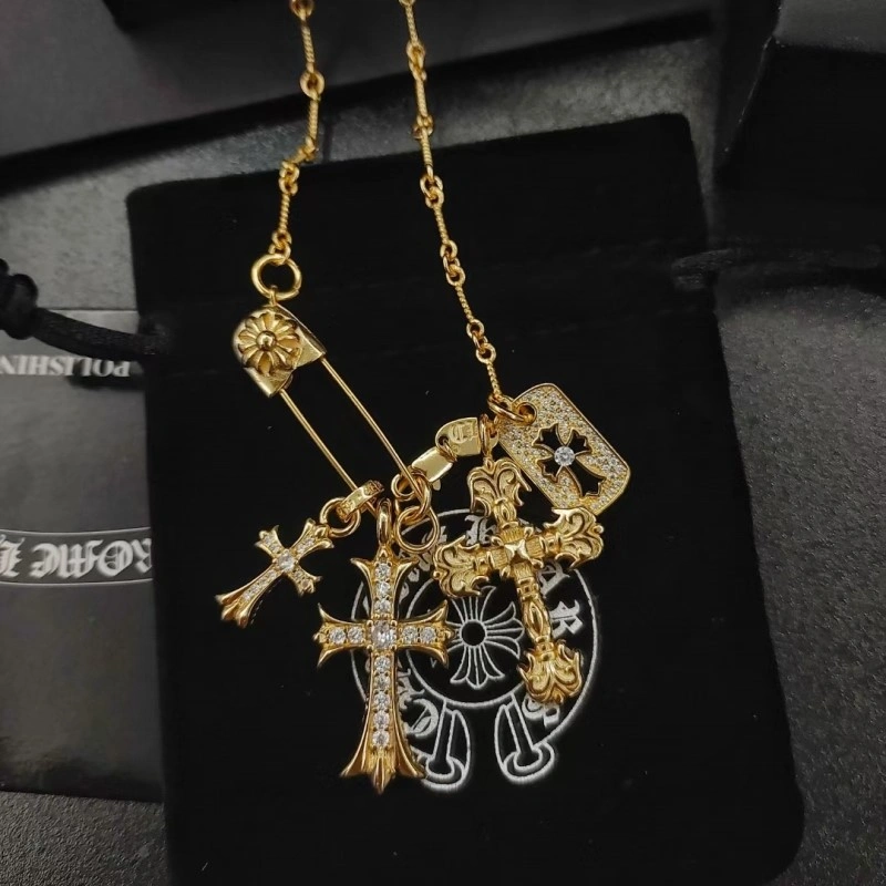 Compact Chrome Hearts Necklaces 236906