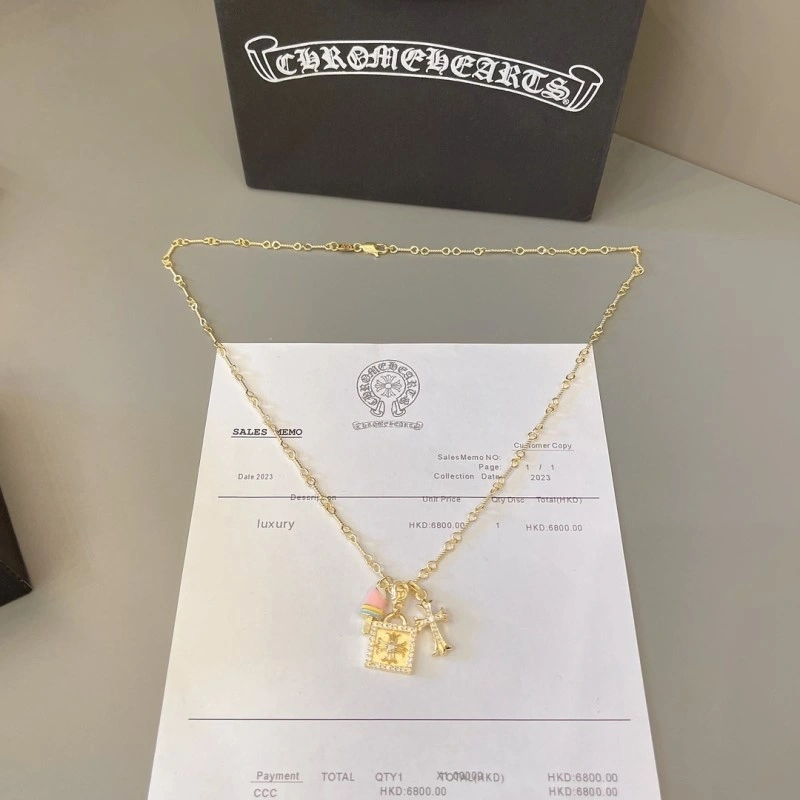 Flexible Chrome Hearts Necklaces 236791