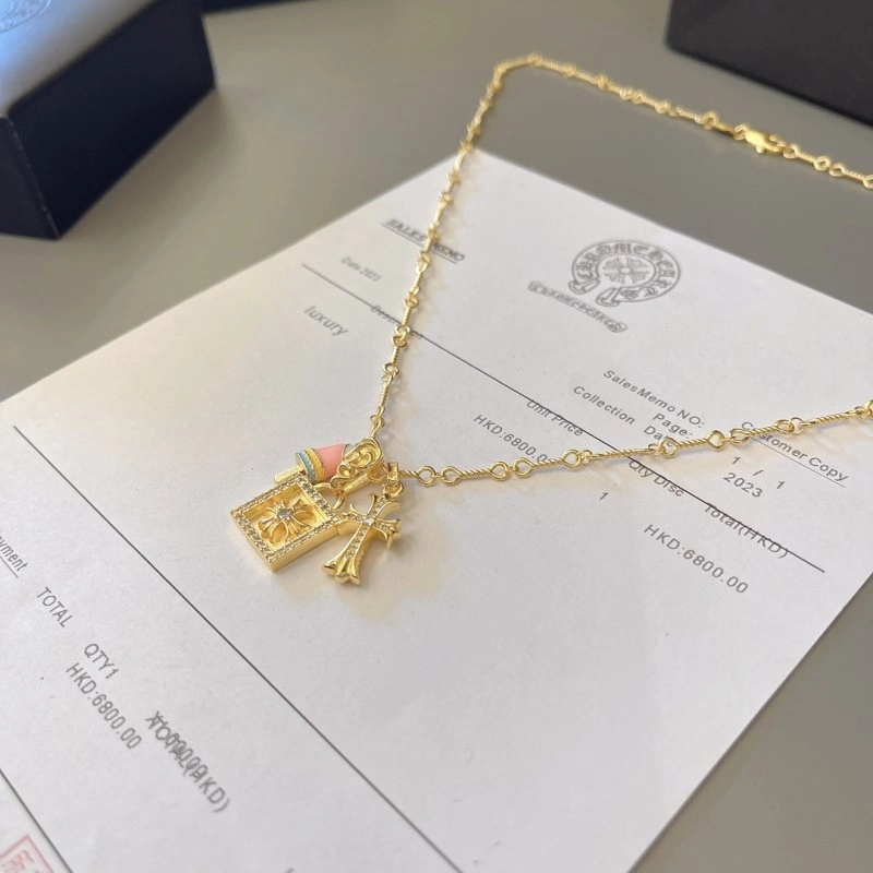 Flexible Chrome Hearts Necklaces 236791