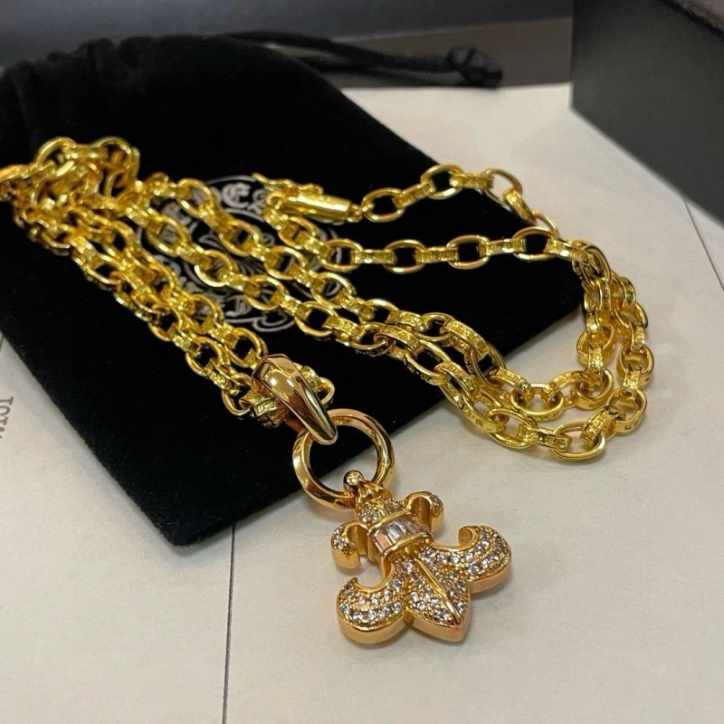 Cozy Chrome Hearts Necklaces 236680