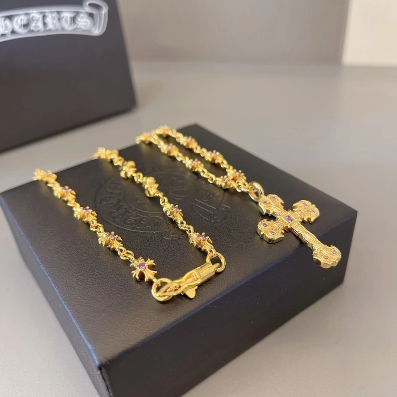 Seasonal Chrome Hearts Necklaces 236616