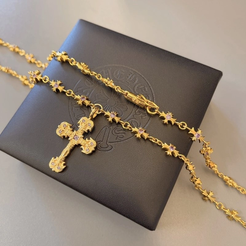 Seasonal Chrome Hearts Necklaces 236616