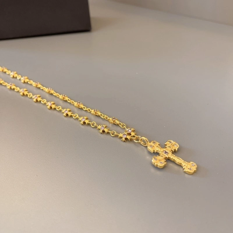 Seasonal Chrome Hearts Necklaces 236616
