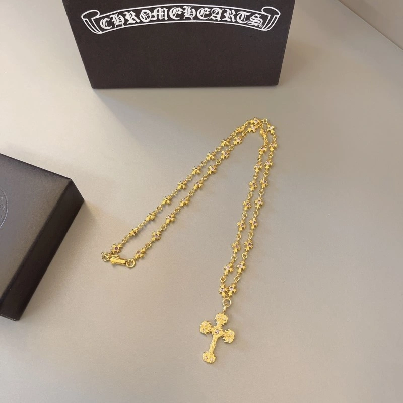 Seasonal Chrome Hearts Necklaces 236616