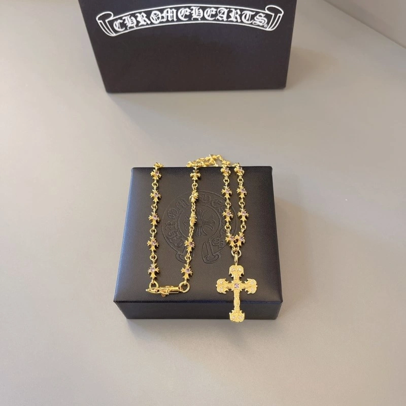 Seasonal Chrome Hearts Necklaces 236616