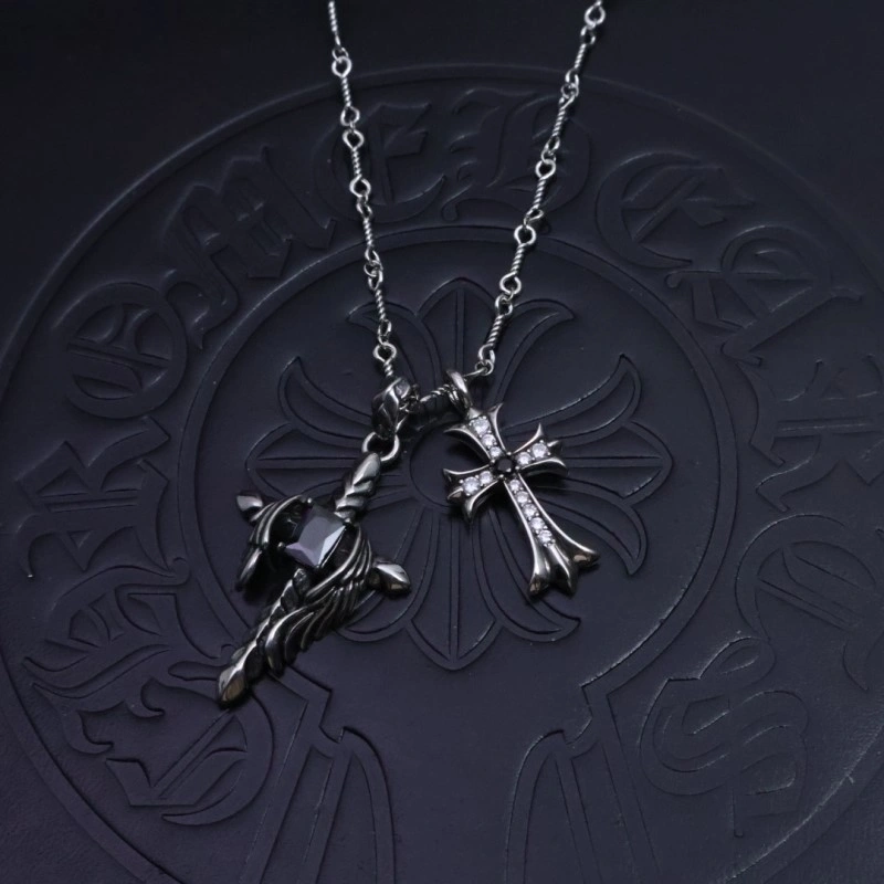 Cozy Chrome Hearts Necklaces 236498