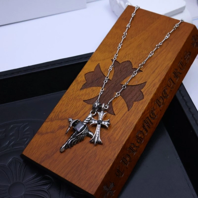 Cozy Chrome Hearts Necklaces 236498