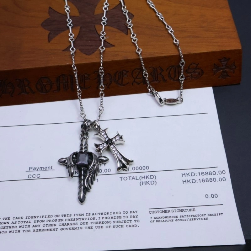 Cozy Chrome Hearts Necklaces 236498