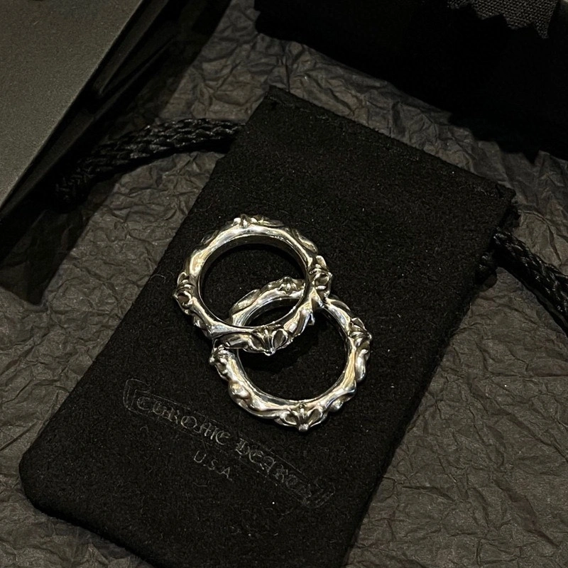 Chic Chrome Hearts Rings 240914