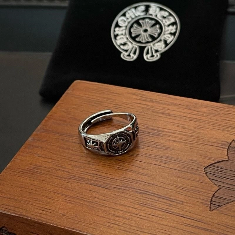 Compact Chrome Hearts Rings 239916