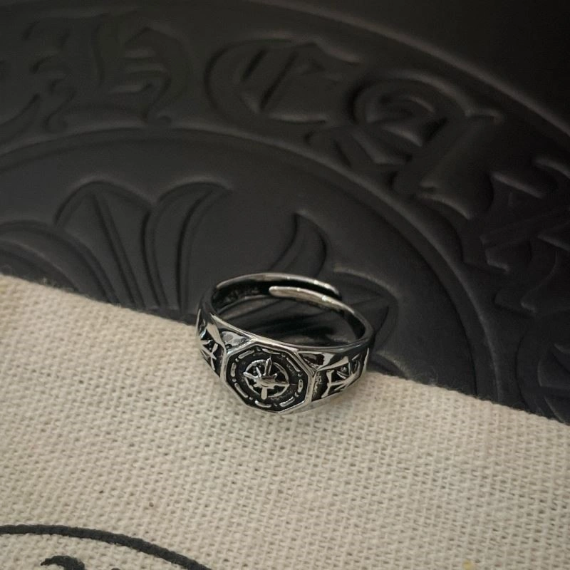 Compact Chrome Hearts Rings 239916