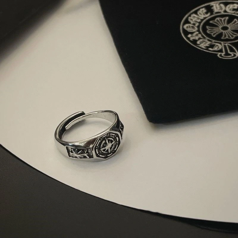 Compact Chrome Hearts Rings 239916