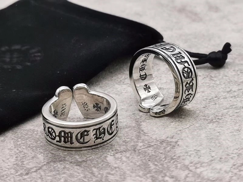 Bright Chrome Hearts Rings 237468
