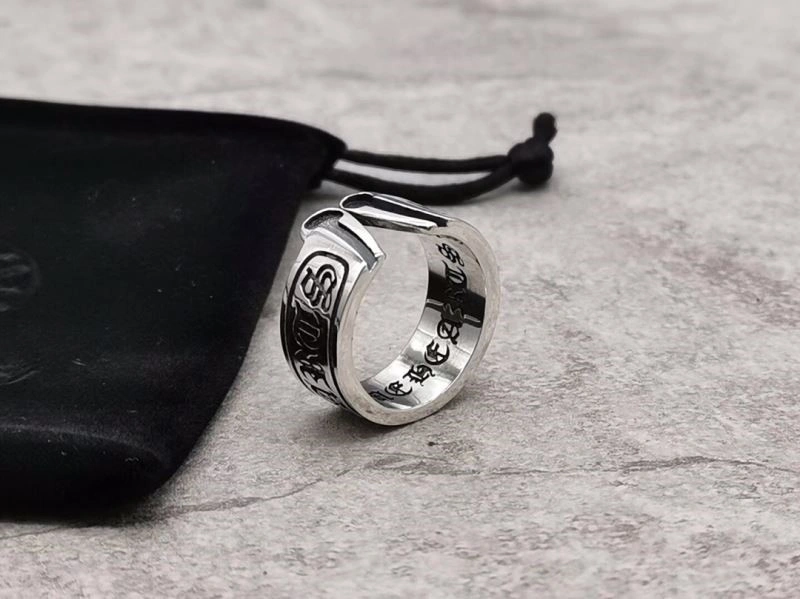 Bright Chrome Hearts Rings 237468