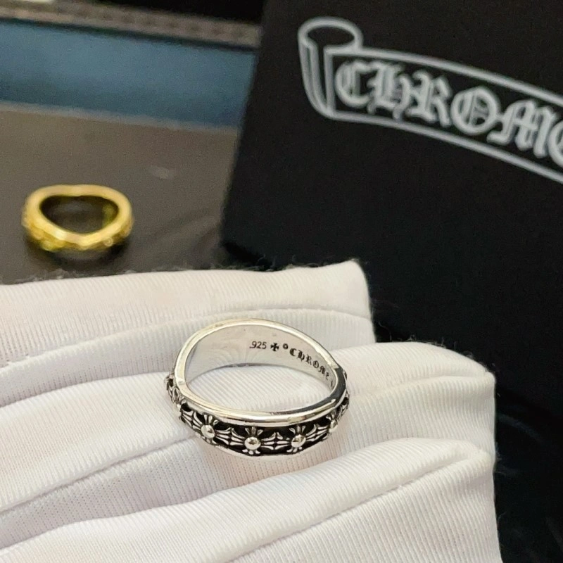 Sophisticated Chrome Hearts Rings 237464