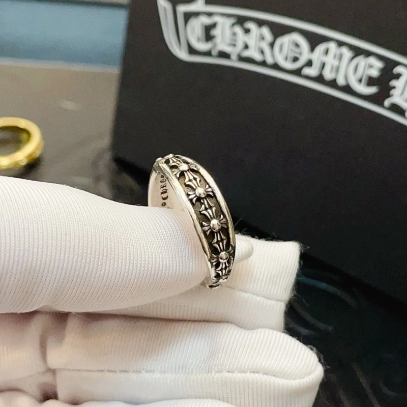 Sophisticated Chrome Hearts Rings 237464