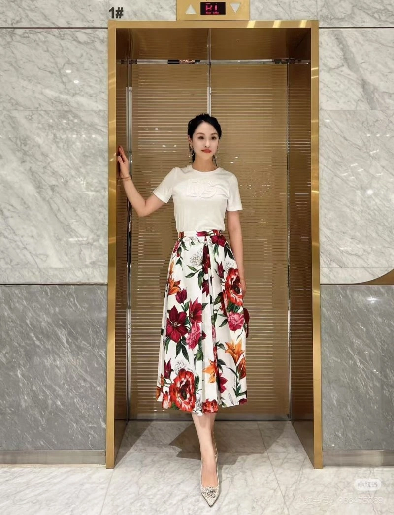 Dolce Gabbana Dress Suits Stretchable 119178