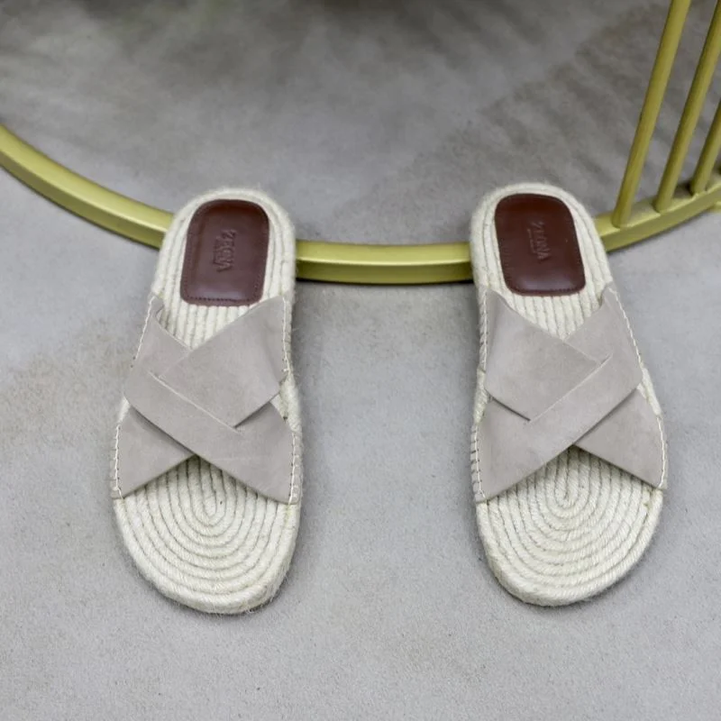 RelaxedFit Ermenegildo Zegna Sandals 4889