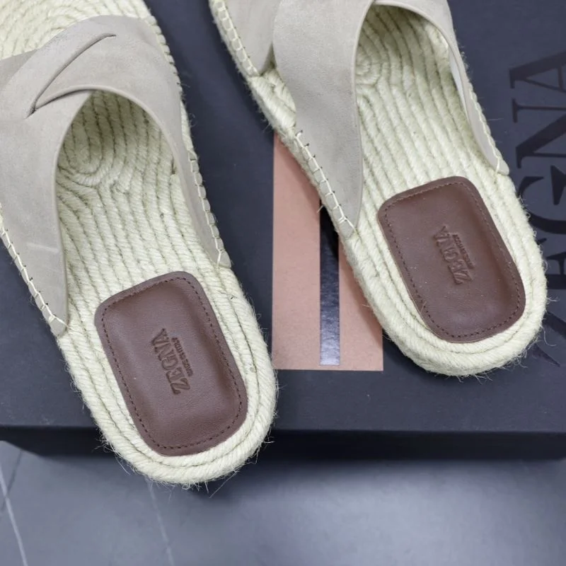 RelaxedFit Ermenegildo Zegna Sandals 4889