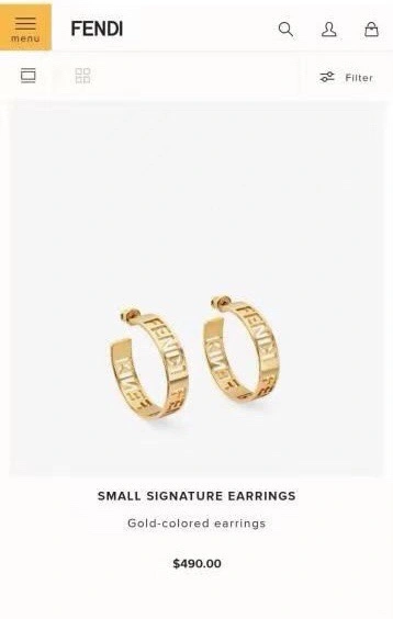 Fendi Earrings Durable 211342