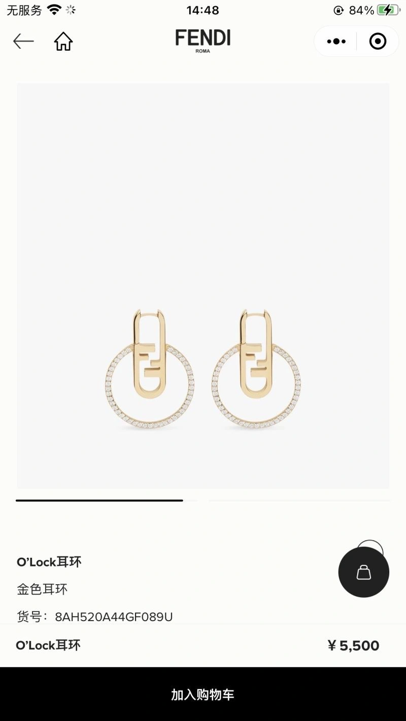 Thermal Fendi Earrings 209355