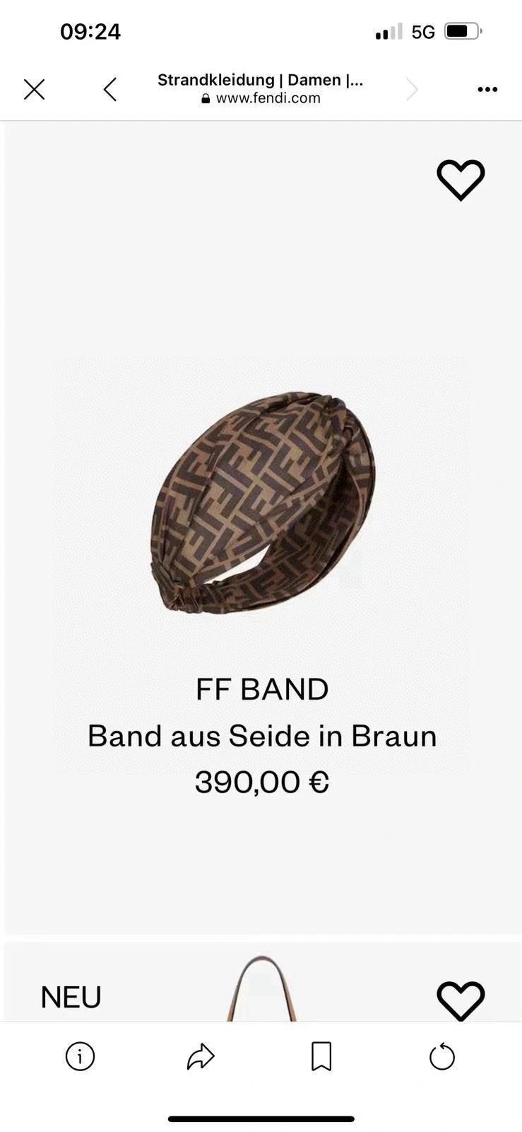 Fendi Hair Hoop OnTrend 264228