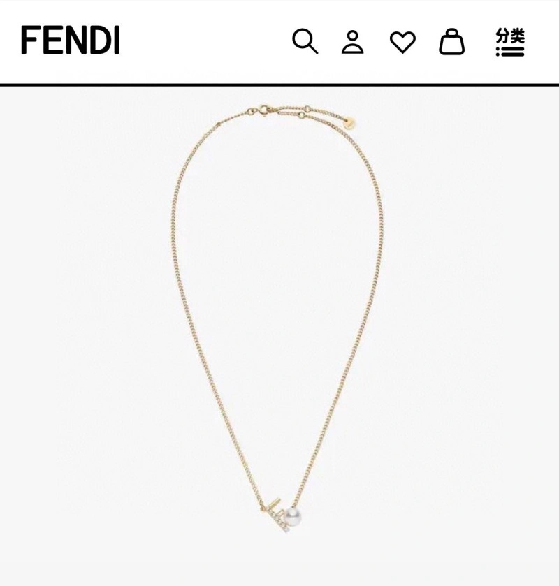 Fendi Necklaces ZipUp 208059