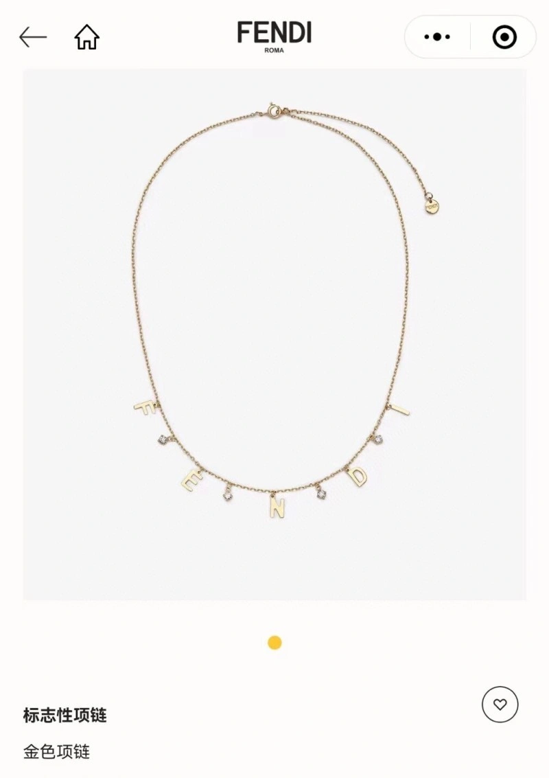 Lightweight Fendi Necklaces 208053