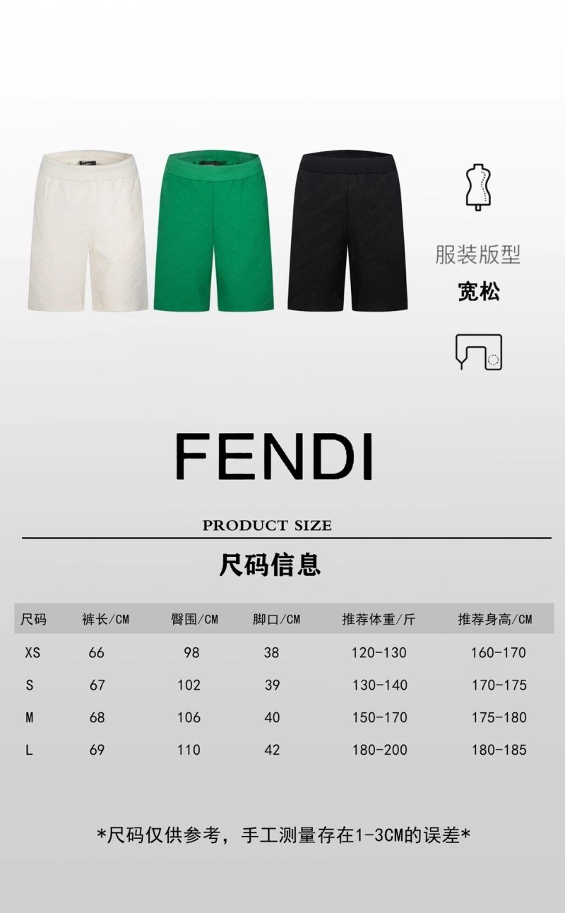 Fendi Short Pants EyeCatching 123096