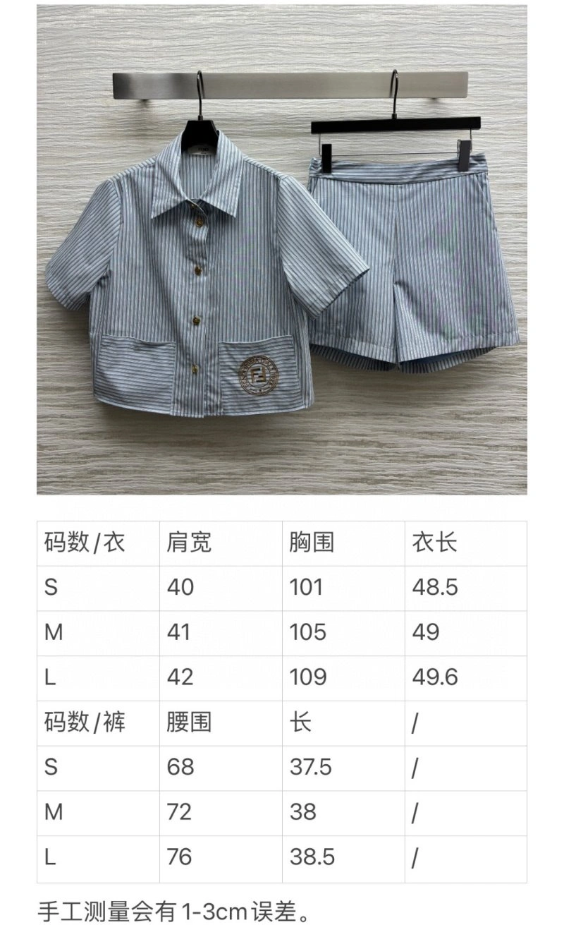 Fendi Short Suits Affordable 120593